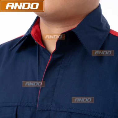 Quần áo bảo hộ lao động Ando PR02 - Tím than, vải pangrim, chỉ 180.000₫ 3