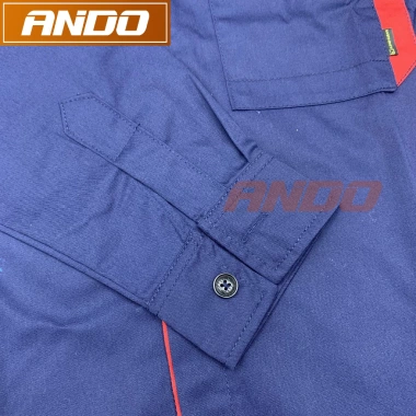 Quần áo bảo hộ lao động Ando PR02 - Tím than, vải pangrim, chỉ 180.000₫ 7