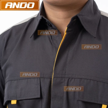 Quần áo bảo hộ lao động Ando PR03 màu chì - Vải pangrim cao cấp không xù, giảm giá 180.000₫