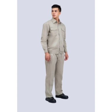 Quần áo bảo hộ lao động Ando vải kaki 2/1 màu trơn - Giá chỉ 162.000đ