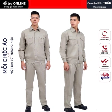 Quần áo bảo hộ lao động đồng phục DN09 vải kaki 3/1 dày dặn - 185.000₫ 2 Quần áo bảo hộ lao động đồng phục DN09 vải kaki 3/1 dày dặn - 185.000₫ 2