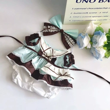 Quần áo bé 40cm cotton Búp Bê Bạc Hà - Ngồi thông minh Ichiban, giá 117.563₫ 8