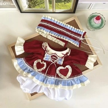 Quần áo bé 40cm Cotton Gothic Berry Ichiban – Đồ trẻ em rượu vang đỏ, dễ thương, 150k 9 Quần áo bé 40cm Cotton Gothic Berry Ichiban – Đồ trẻ em rượu vang đỏ, dễ thương, 150k 9