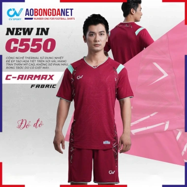 Quần Áo Bóng Đá CV C550 Bộ Đồ Đá Banh Chất Vải Cao Cấp Co Giãn Thấm Hút Mồ Hôi