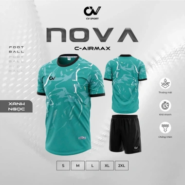 Quần Áo Bóng Đá Nam Nữ CV Nova – Vải Thoáng Mát, Co Giãn, Thấm Hút Mồ Hôi, 195k 7