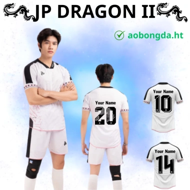 Quần Áo Bóng Đá Nam Nữ JP Dragon Trắng Hồng Vải Cao Cấp In Tên Số Theo Yêu Cầu 185.600 VND