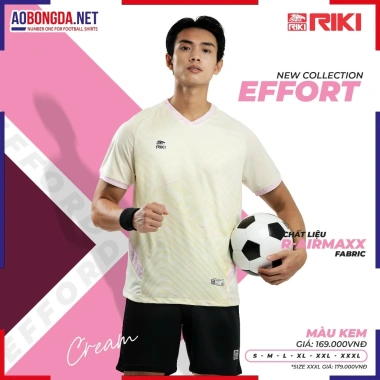 Quần Áo Bóng Đá Riki BD02 Effort - Bộ Đồ Đá Banh Thiết Kế Độc Đáo, Vải R-airmaxx Cao Cấp, Thoáng Mát, Giá 200k