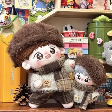 Quần áo búp bê Cotton 10-20cm Nam Nữ - Bộ đồ sang trọng mùa đông cho trẻ em