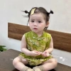 Quần Áo Cho Bé Mùa Hè Jumpsuit Sườn Xám Nút Chéo Hanfu Trung Quốc 7.7 - Giá Ưu Đãi 4