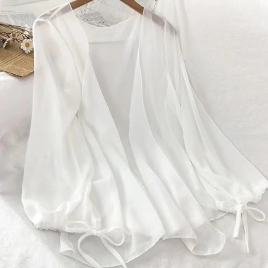 Quần áo chống nắng nữ Dòng Chảy Mỏng, nhẹ phù hợp Cardigan NDTG, giá 75.600₫