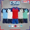 Quần Áo Đá Banh C450 Không Logo - Vải mềm thoáng, thấm hút tốt, co dãn đa chiều, chỉ 180.000