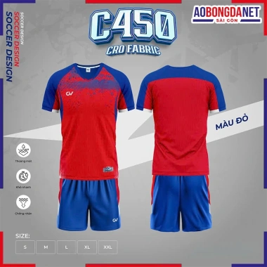 Quần Áo Đá Banh C450 Không Logo - Vải mềm thoáng, thấm hút tốt, co dãn đa chiều, chỉ 180.000 4 Quần Áo Đá Banh C450 Không Logo - Vải mềm thoáng, thấm hút tốt, co dãn đa chiều, chỉ 180.000 4