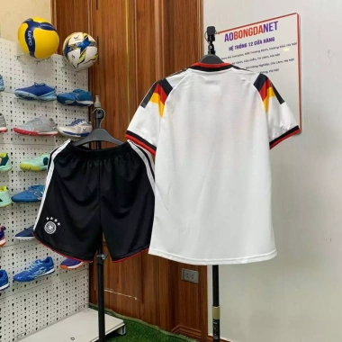 Quần áo đá bóng đội tuyển Đức WorldCup 2.026 - Vải mè Thái Caro co giãn 4 chiều, thoáng mát, thấm hút tốt, giá 220k