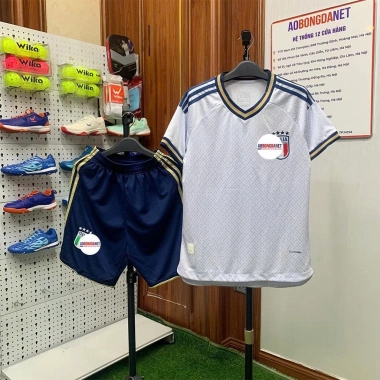 Quần áo đá bóng đội tuyển Ý World Cup 2.026 - Vải mè Thái caro, co giãn 4 chiều, thoáng mát, thấm hút, chỉ 220k