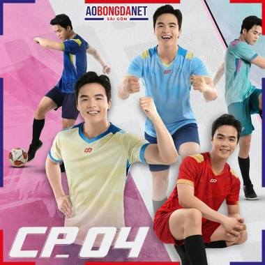 Quần Áo Đá Bóng Nam Nữ CP 04 Không Logo - Áo Vải Mè Thoáng Mát, Thấm Mồ Hôi, Giá 247k 2