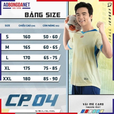 Quần Áo Đá Bóng Nam Nữ CP 04 Không Logo - Áo Vải Mè Thoáng Mát, Thấm Mồ Hôi, Giá 247k 9