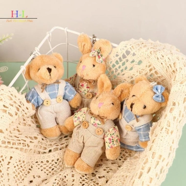 Quần áo dễ thương Gấu Mặt, dây chuyền hoạt hình, móc khóa ba lô, túi chìa khóa - Quà tặng trẻ em LMWU