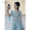 Quần áo khiêu vũ cổ xoay bướm - Top vũ hiện đại, gạc nhẹ, hỗ trợ thực hành cơ thể - Giá ưu đãi 193.320₫ 10