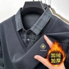 Quần áo nam kẻ sọc cao cấp lót lông cừu cổ, ấm áp mùa đông - Thời trang hàng ngày 319k 4