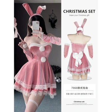 Quần áo năm mới giao hàng nhanh cosplay Giáng sinh thỏ và tuần lộc cho nữ đồng phục giá ưu đãi 11 Quần áo năm mới giao hàng nhanh cosplay Giáng sinh thỏ và tuần lộc cho nữ đồng phục giá ưu đãi 11