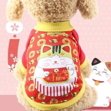 Quần áo Tết giữ nhiệt cho chó mèo, bao lì xì may mắn - Giao nhanh 24h - 55.000₫ 4