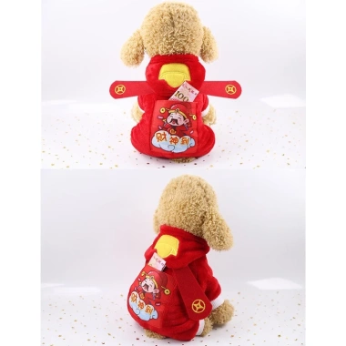 Quần áo tết giữ nhiệt Lna cho chó mèo - Hỏa Tốc 2H, bao lì xì may mắn, giảm còn 55k 8