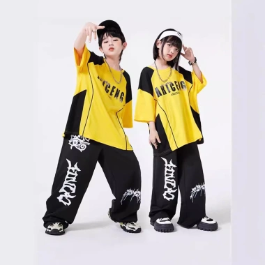 Quần áo thời trang trẻ em Hip Hop - Bộ đồ biểu diễn jazz mát mẻ, năng động