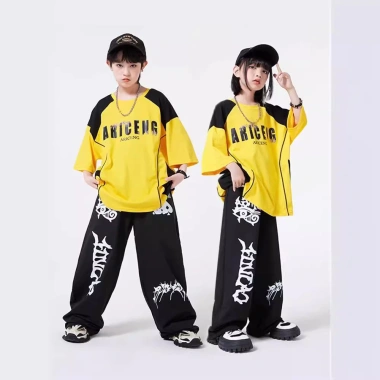 Quần áo thời trang trẻ em Hip Hop - Bộ đồ biểu diễn jazz mát mẻ, năng động