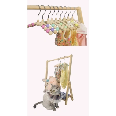 Quần áo thú cưng móc treo gỗ 20-25cm – Thiết kế đặc biệt, giá ưu đãi 256k