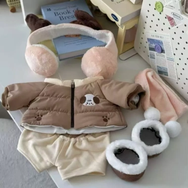 Quần Áo Trẻ Em Cotton Dày 40cm Mùa Đông Búp Bê Ngồi Đi Chơi, Miễn Phí Vận Chuyển