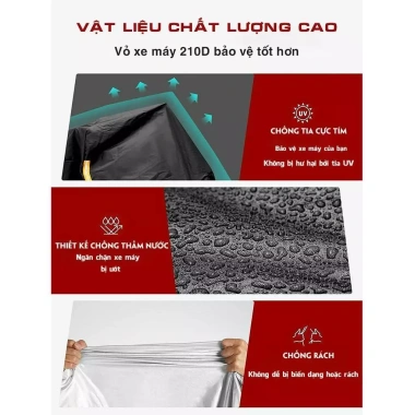 Quần Áo Xe Máy Che Nắng Chống Nắng Chống Mưa Vỏ Xe - Giá 119k, giảm 34k 6