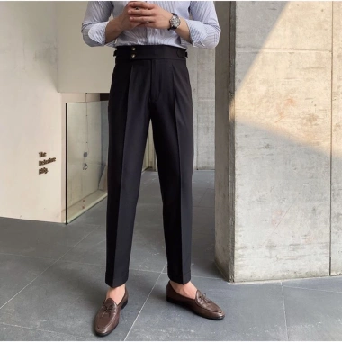 Quần Âu Baggy Nam Cạp Cao Premium - Dáng Lửng Hàn Thời Trang, Giá chỉ 250.000₫ 6