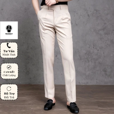 Quần Âu Cạp Cao 2 Ly Chất Liệu Chéo 81 Cao Cấp - May Kĩ, Bo và Bọc Viền, Giá Ưu Đãi 279.000đ 7