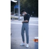 Quần Âu Cạp Cao Nam Baggy Hàn Quốc, Công Sở Đen – Xám Ông Suông Rộng, 300k (Giảm 387k) 6