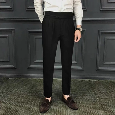 Quần Âu Cạp Cao Nam Baggy Hàn Quốc, Công Sở Đen – Xám Ông Suông Rộng, 300k (Giảm 387k) 9 Quần Âu Cạp Cao Nam Baggy Hàn Quốc, Công Sở Đen – Xám Ông Suông Rộng, 300k (Giảm 387k) 9