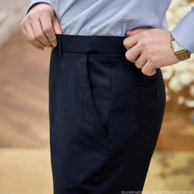 Quần âu cạp chun ẩn The D không ly vải poly-rayon-spandex size 29-34 giảm 599k