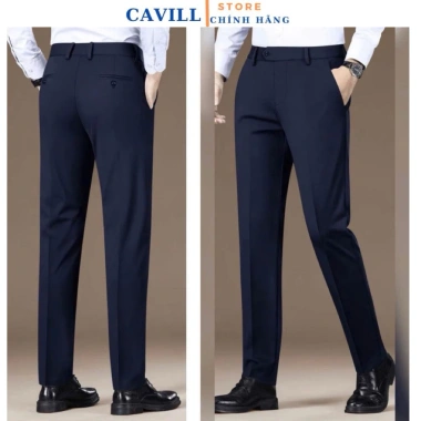 Quần âu CAVILL cao cấp vải mềm, chống nhăn, không bai xù, dáng slim trẻ trung - 321.750₫