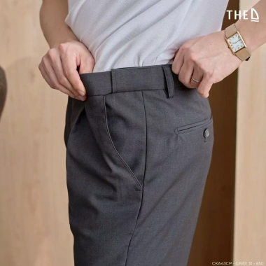 Quần âu CKA43CP Hidden Expandable Waist Regular 29‑34 Xám Giá 650k