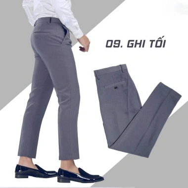Quần Âu Công Sở Nam Dáng Hàn Quốc Ống Đứng Giãn Cao Cấp Thoáng Mát Giá 199.999 VND Giá Gốc 245.999 VND