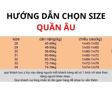 Quần Âu Công Sở Nam Dáng Hàn Quốc Ống Đứng Giãn Cao Cấp Thoáng Mát Giá 199.999 VND Giá Gốc 245.999 VND