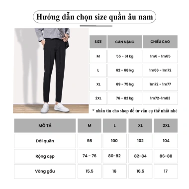 Quần Âu Kaki Ống Đứng Nam VICENZO Cao Cấp - Cạp Co Giãn, Tinh Tế, Giá 238k