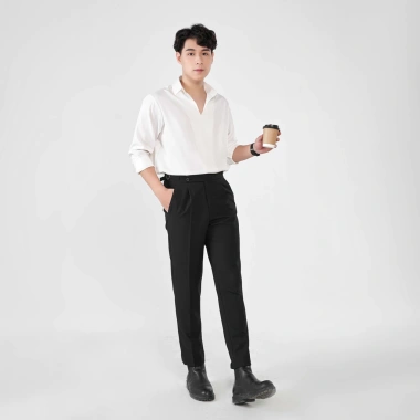 Quần âu nam 2 khuy Sidetab, quần tây Hàn Quốc lưng cao vải co giãn QCC 159k 9 Quần âu nam 2 khuy Sidetab, quần tây Hàn Quốc lưng cao vải co giãn QCC 159k 9