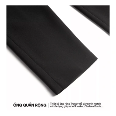 Quần âu nam baggy ống rộng N81 vải Hàn cao cấp co giãn Premium 149k giảm