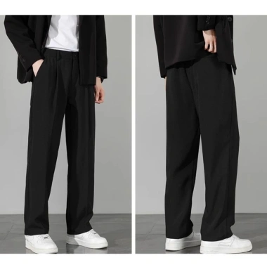 Quần âu nam baggy ống suông cạp chun co giãn, công sở mềm mịn, giá chỉ 155.000₫