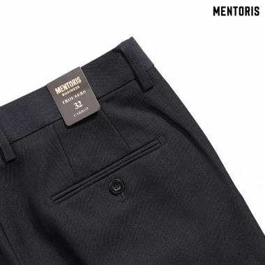 Quần Âu Nam Cao Cấp Mentoris Form CARROT MTR01C - Vải dày co giãn, cạp trơn lịch lãm, tặng áo polo, giảm còn 395.000đ