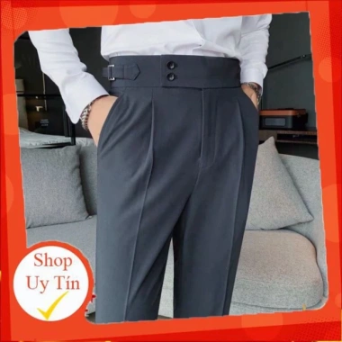 Quần Âu Nam Cạp Cao 2 Khuy Hàn Quốc Cao Cấp - Giá chỉ 290.000đ, phong cách Baggy