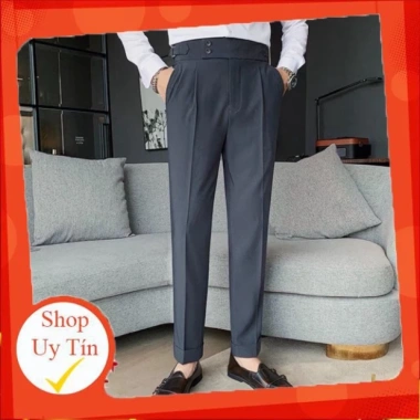 Quần Âu Nam Cạp Cao 2 Khuy Hàn Quốc Cao Cấp - Giá chỉ 290.000đ, phong cách Baggy