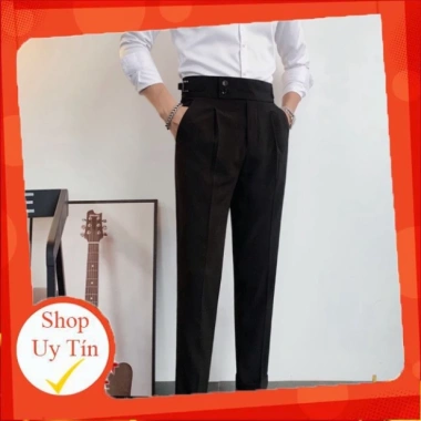 Quần Âu Nam Cạp Cao 2 Khuy Hàn Quốc Cao Cấp - Giá chỉ 290.000đ, phong cách Baggy