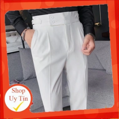 Quần Âu Nam Cạp Cao 2 Khuy Hàn Quốc Cao Cấp - Giá chỉ 290.000đ, phong cách Baggy