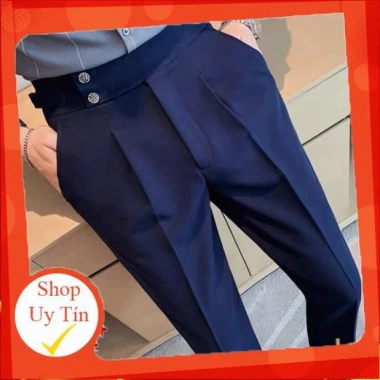 Quần Âu Nam Cạp Cao 2 Khuy Hàn Quốc Cao Cấp - Giá chỉ 290.000đ, phong cách Baggy